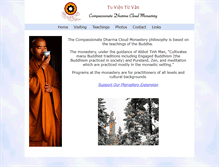 Tablet Screenshot of compassionatedharmacloudmonastery.org
